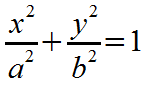 Equation for an ellipse
