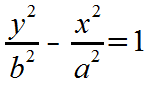 Equation for a vertical hyperbola