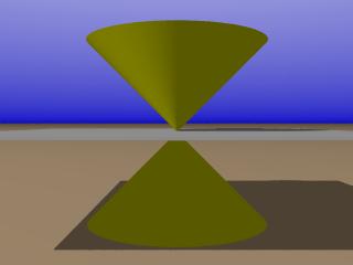 a plane and cone intersect to form a point
