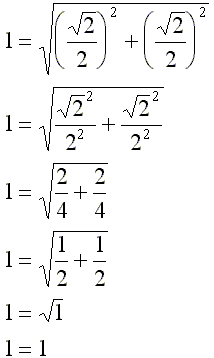 algebra for the 45-45-90 triangle