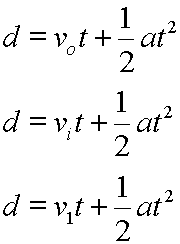 What is the equation for acceleration?