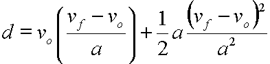 algebra for displacement equation
