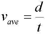 average velocity  formula