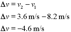 calculation for delta v