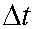 symbol for delta t